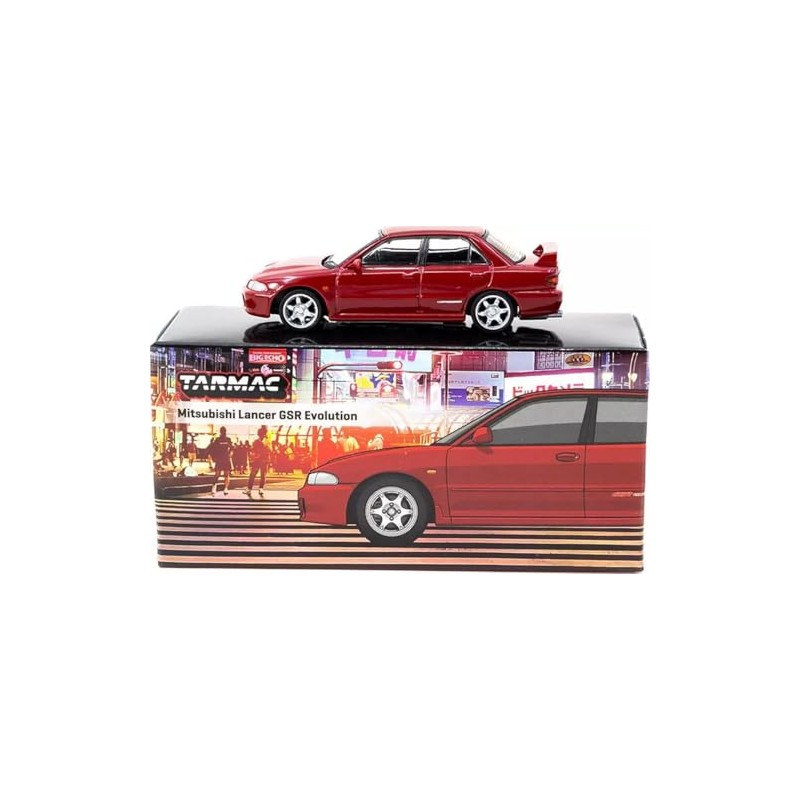 Tarmac Works 1/64 Mitsubishi Lancer GSR Evolution Red Tarmac Works
