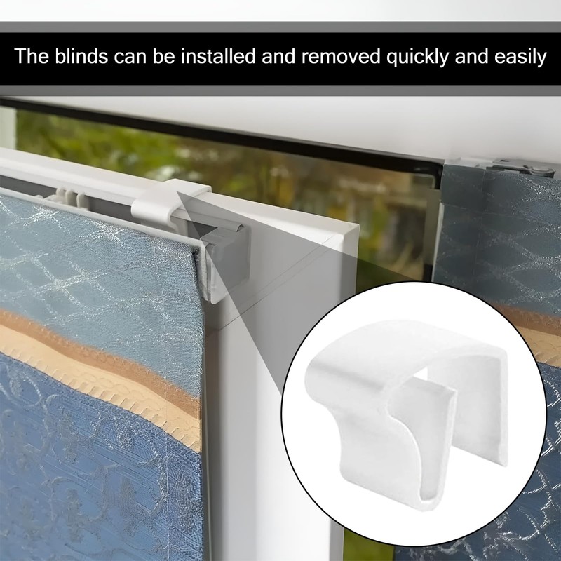 Pack of 6 clamp supports for blinds, universal clamp holder,
