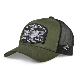 Alpinestars Men's Heritage Trucker Hat Baseball Cap, Army Green/Black, One Size