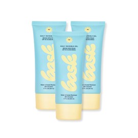 Bask Suncare SPF 40 Daily Invisible Gel Face Sunscreen - Broad Spectrum Protection, Fragrance Free, Hydrating, Lightweight & Non-Greasy, Dermatologist Recommended, 1.7 fl oz (Value Pack of 3)