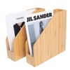 Ninebendstreams 2 Pack Bamboo Magazine File Holder Book Holder Frames
