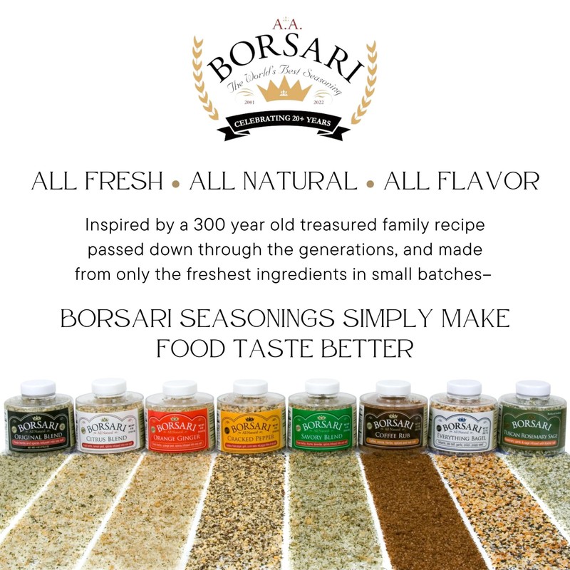 Borsari Cracked Pepper Seasoning Blend - Fresh Cracked Black Pepper