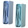 2 Sets Portable Reusable Cutlery Set with Case – Eco-Friendly