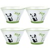 Ceramic Rice Bowls Set of 4, 5 Inch Cute Panda
