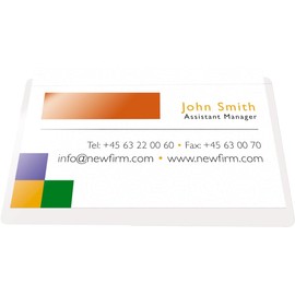 Q-Connect KF27040 Business Card Pockets Pack of 100