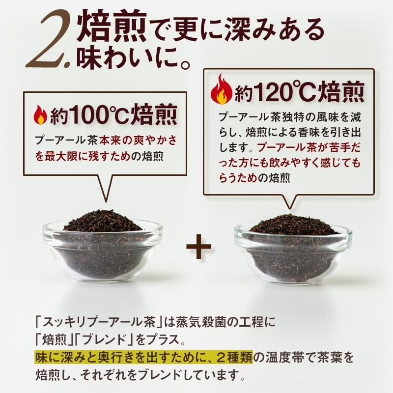 Tea Life Refreshing Pu'er Tea Bags for Pots, 90 Count