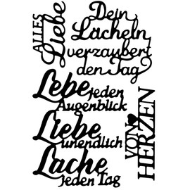 Ideen mit Herz Cutting Dies | Scriptures | Life, Love, Laughter | Set of 4
