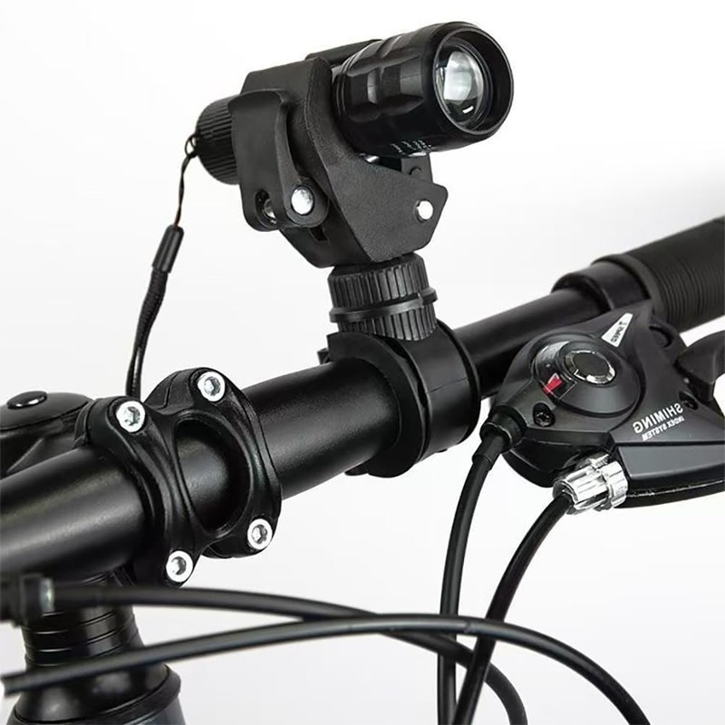 FUSONGQINTANG Pack of 2 Torch Holder Bicycle Light Holder 360