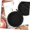 DOITOOL Headphone Case Earphone Storage Bag Round Shape Metal Zipper
