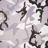 StoffBook Grey / White Cotton Fine Twill Winter Camouflage Fabric,