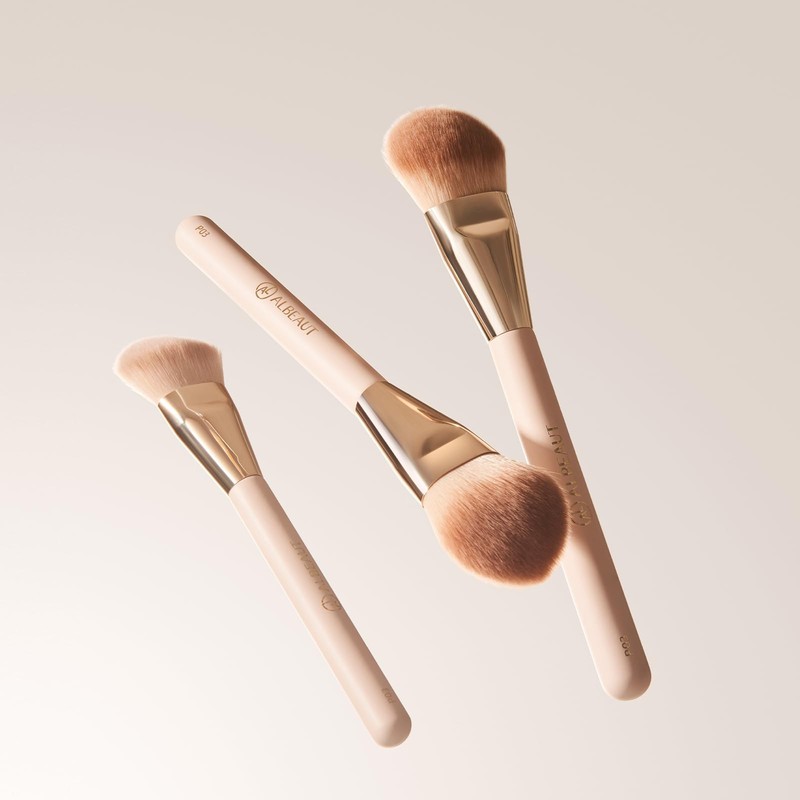 Liquid Blush Brush Angled for Cheek Makeup,Cream Foundation Contour Bronzer