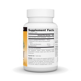 Source Naturals Resveratrol, for Heart and Healthy Aging* 200 mg - 60 Tablets