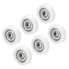 PATIKIL Nylon Pulley Wheels 5x21x7mm Set of 6 608zz Bearing
