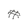 Van Dyke's Restorers Iron Speakeasy Grille, Black Powder Coat