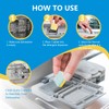 OOOFLOWER 24-count Dishwasher Cleaner Tablets, Deep Cleaning and Descaling Formula,