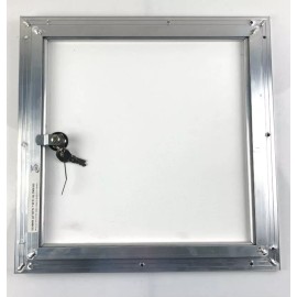 Challenger Door Black Fuel Door for ATV and Snowmobile Trailers - 14" x 14"