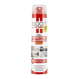 Good & Sany Disinfettante Aria e Superfici, Ambienti, Oggetti, Tessuti, Presidio Medico Chirurgico, Bianco / Rosso, Mentolo, 100 Millilitri