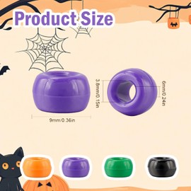 1000pcs Halloween Pony Beads Bulk for Bracelet Jewellery Making Crafts