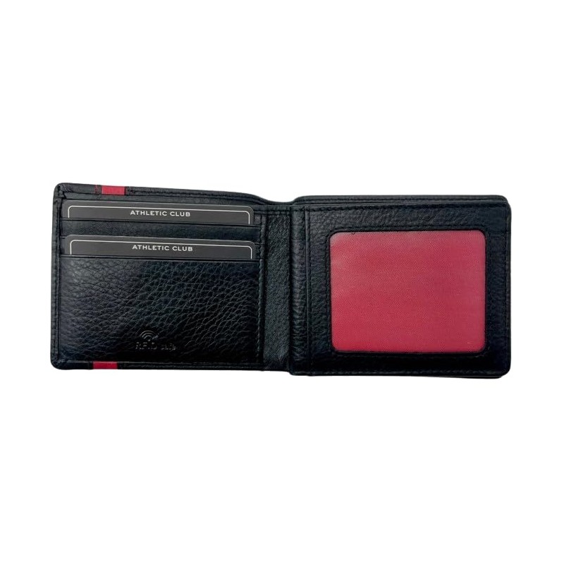 Athletic Club Bilbao Wallet Black De Mano Classic, black, Classic