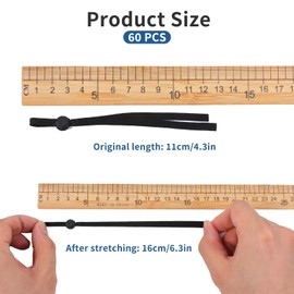 Stretchy Puppy Collars for Litter, 60PCS Elastic Puppy Litter Collars Colored Whelping Identification Bands Adjustable Identification Loops for Newborn Puppies and Kittens 12 Colors (Small - 3 Inch)