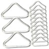Totority 30Pcs Metal Triangle Buckles for Trampoline Replacement Portable Trampoline
