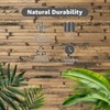 Art3d Bamboo Wall Panels for Interior Wall Decor48"H x 96"L