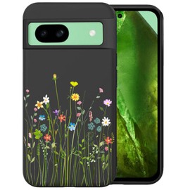 Unov Case Compatible with Pixel 8A 5G Case with Design Soft TPU Shock Absorption Slim Embossed Pattern Protective (Floral Bouquet)