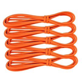 Iron Core Athletics 5-Pack Orange Pull-Up Assist Bands - Durable 5-15 lbs for Professional Use | Ideal for Coaches, Yoga Instructors, Tennis Training & Team Workouts