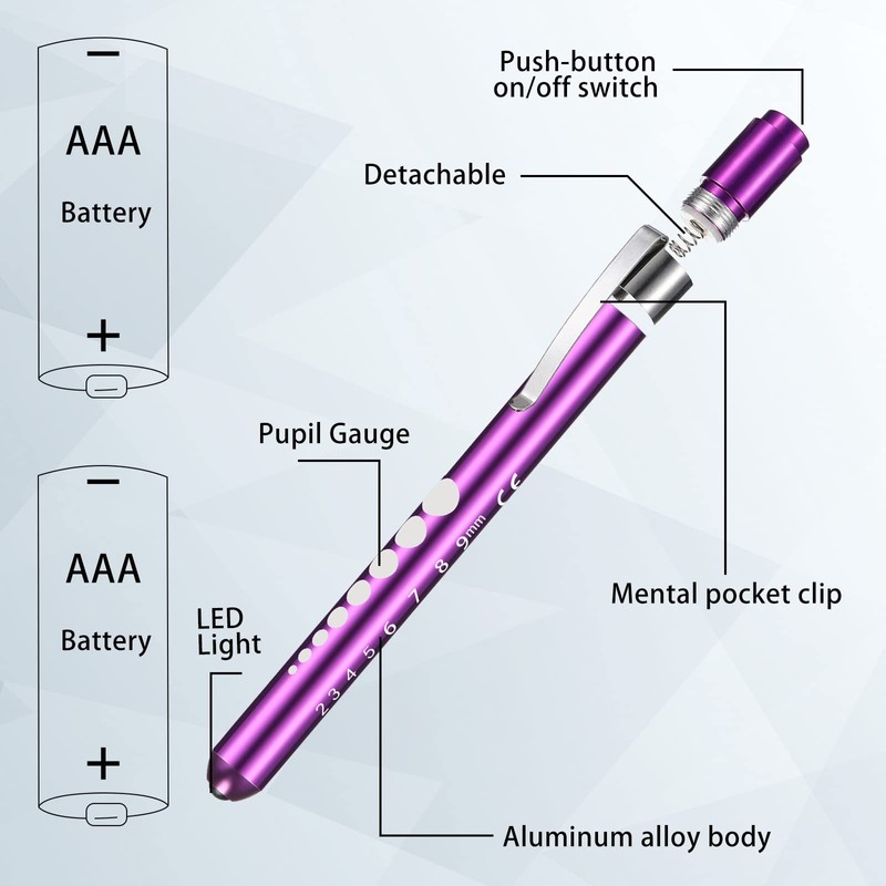 Mudder Nurse LED Penlight Mini Reusable Pen Torch Small Pen
