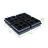 Forestchill Anti Vibration Rubber Pads, 4" X 4" X 3/4"