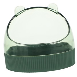 Kisangel Transparent Acrylic Hamster Bowls Cute Midnight Feeder for Pets Water and Food Dish for Hamsters Chinchillas and Rats Cage Accessories