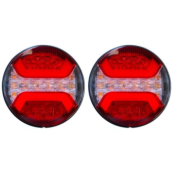 MelTruck® 2 x 3 Functions Neon LED Rear Light Round