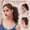 High Ponytail Extension Tie-up Short 30cm Wavy Pony Tail Hairpiece