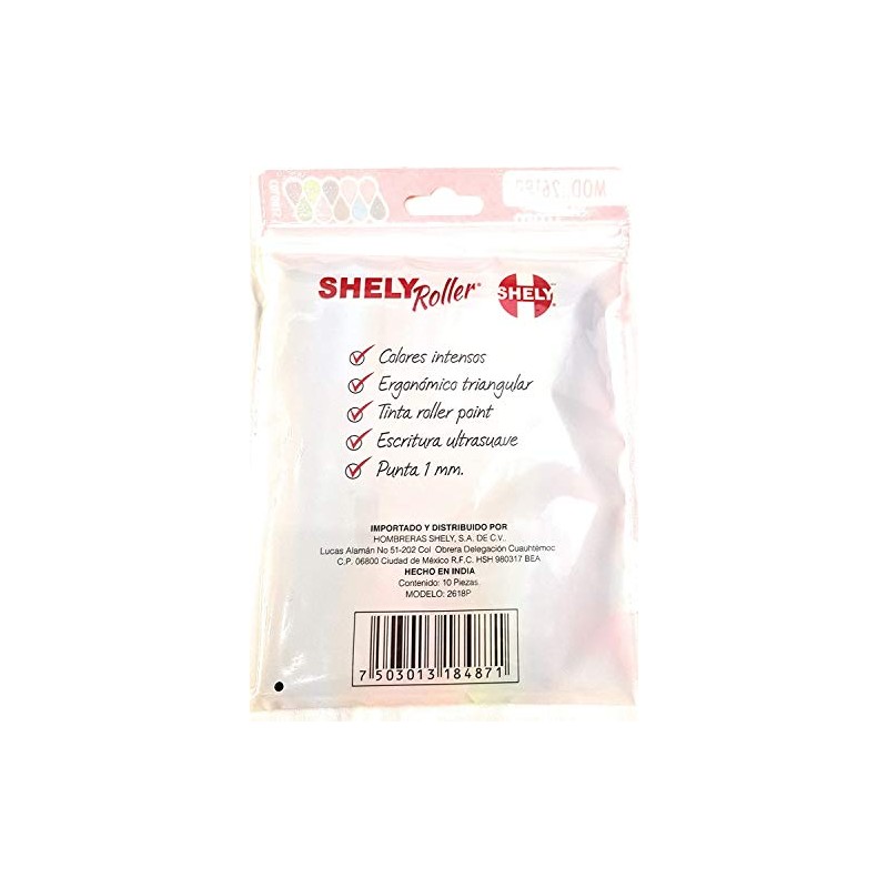 SHELY Set de Plumas de Colores Roller 10 Colores Diferentes
