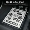 Disposable Paper Car Floor Mats, 100 Count, 20 x 16