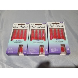 Ardell Press-on Nails Nail Addict Velvet Nebula Flame #58630 Pack OF 3