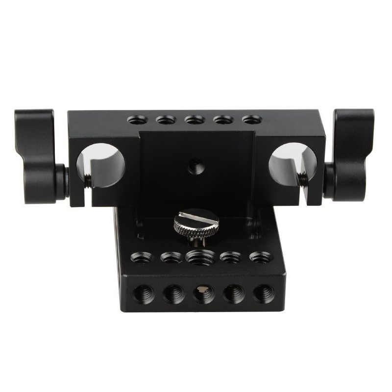 CAMVATE Camera Baseplate with 15mm Railblock fr DSLR Rig 15mm