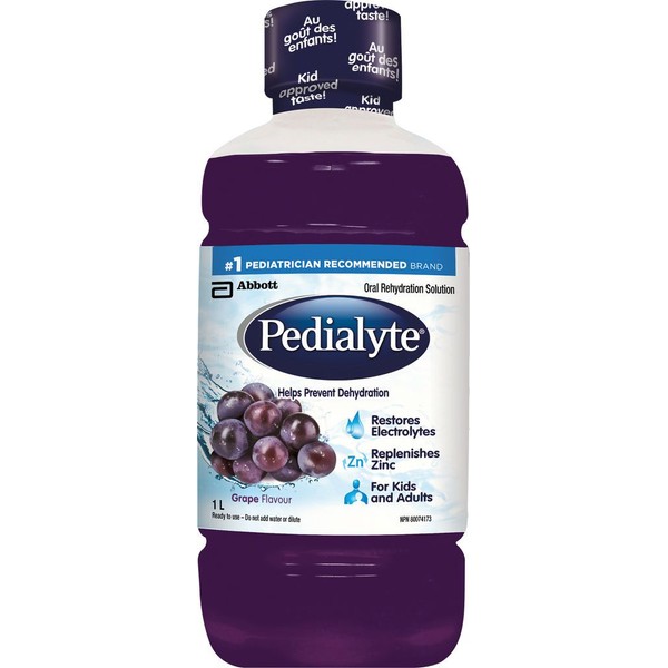 Pedialyte ORAL REHYDRATION SOLUTION - LIQUID, Grape / 1L