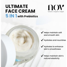 NOV Ultimate Face Cream - Hidratante facial para aumentar el colágeno, crema hidratante antienvejecimiento para reafirmar, hidratar, reponer la piel, 1.69 onzas
