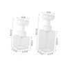Baluue 2Pcs Refillable Foaming Soap Dispenser Pump Bottles for Kitchen