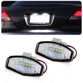 LED License Plate Light Accessories For Acura RL TSX RDX Honda Civic Accord City 4D Legend Led License Number Plate Light White Lamp Assembl