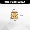 QUARKZMAN Pack of 100 M2 Threaded Inserts Brass Heat Set