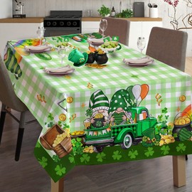 Mantel de Acción de Gracias de 52 x 70 pulgadas, decoración de Acción de Gracias, mantel de pavo para cuadros rectangulares, decoración de Acción de Gracias, manteles de calabaza de poliéster, clásico