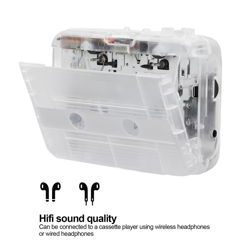 FM Radio Cassette Player Classic Style Multifunction Bluetooth 5.0 Portable
