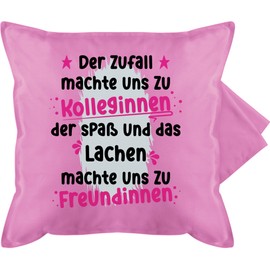 Shirtracer Cushion Cover – Colleagues – Cushion – "Der Zufall machte Uns zu Kollegin", Colleague Girlfriend, Gift for Colleagues, Christmas, For Colleagues, Gift Idea Colleagues