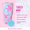 Lilly Pulitzer 30 Oz Insulated Tumbler with Lid, Large Stainless