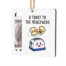 Wedding Money Holder Wedding Gifts for Couples Newlyweds Funny Newly Wed Gifts for Newlyweds Engagement Party Money Holder Decoration