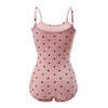 CutiePlusU Cotton Button Crotch Adult Sling Onesie Bodysuit Pyjamas Romper,