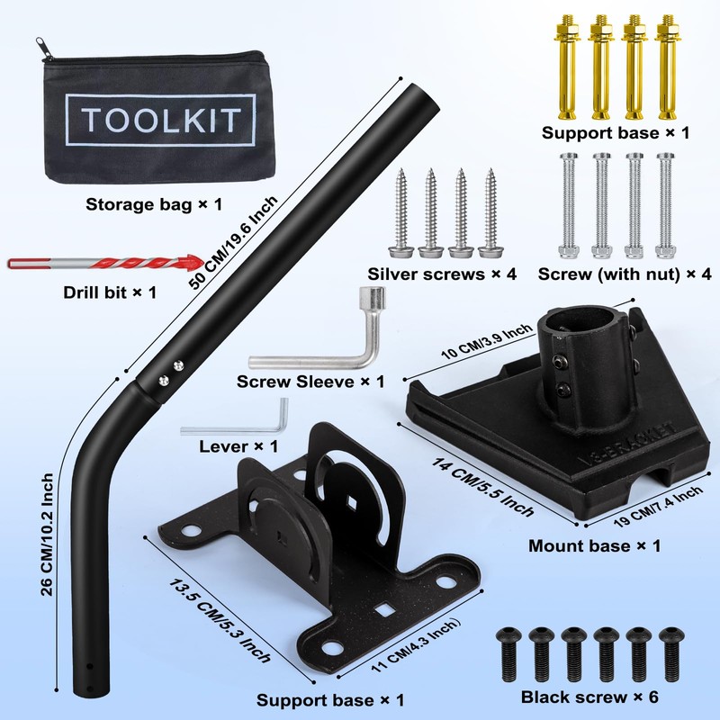 Gen 3 Starlink Mount, Adjustable Wall/Roof Mounting Kit, Compatible with