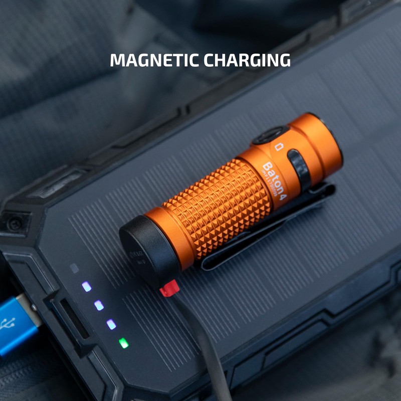 OLIGHT Baton4 Rechargeable EDC Flashlight, LED Pocket Light 1300 Lumens